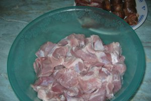 Mancare de cartofi cu carne de porc