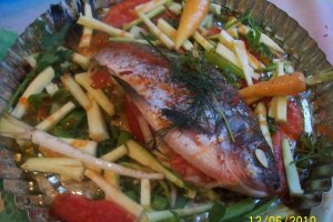 Peste umplut cu legume
