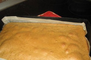Prajitura cu blat de cafea si crema de nuca de cocos