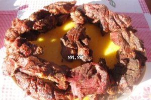Pastrama de oaie si muschiulet de berbecut la gratar