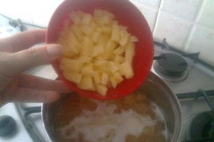 Supa crema de linte rosie(adas in araba)