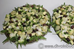 Salata de cartofi cu ton si rucola