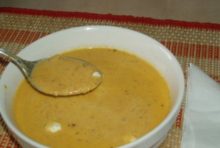 Supa crema catifelata de morcovi