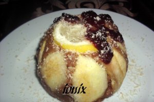 Griş cu lapte caramel şi fructe
