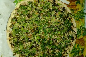 Pizza cu ton si alge de mare