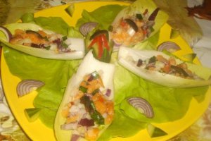 Andive cu somon