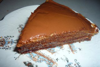 Tort de clatite cu nutella