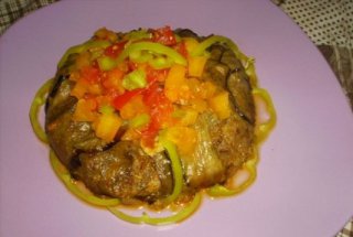 Vanata impanata cu carne tocata