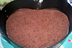 Tort cu trandafiri (cu crema mascarpone si jeleu de afine)