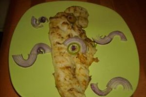 File de pangasius pe grill cu amestec de legume