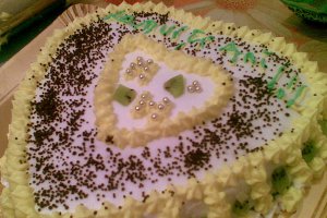 Tort cu crema de budinca si banane