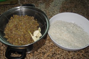 Kuşeri- Orez cu linte si macaroane( de post)
