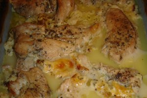 Piept de curcan cu lapte