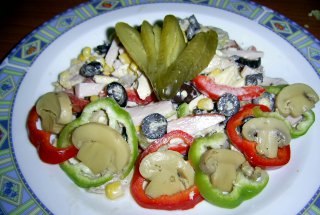 Salata cu ciuperci