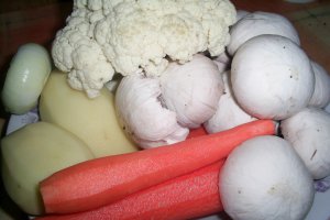 Supa crema de legume cu ciuperci