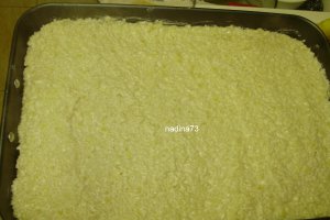 Budinca de paste cu branza si mere caramelizate