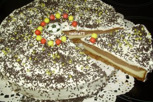 Cheesecake cu ciocolata alba si neagra