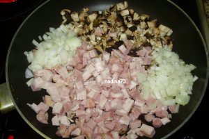 Galuste de mamaliga cu ciuperci si bacon