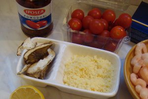 Maccheroni con gamberetti