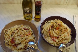 Maccheroni con gamberetti