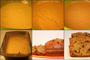 Plumcake cu ricotta,cafea si ciocolata
