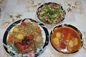 "Maftoul "cu pui- specific Palestinei
