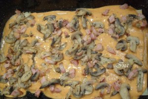 Lasagna cu ciuperci  si afumatura