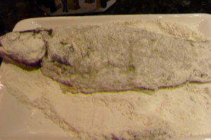 Pastrav cu sos bechamel si ciuperci