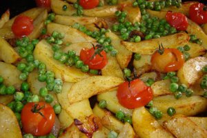 Friptura mixta de porc la cuptor