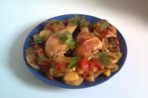 Copanele cu legume la cuptor