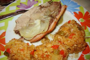 Ceafa de porc umpluta