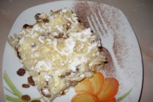 Budinca cu branza dulce si stafide