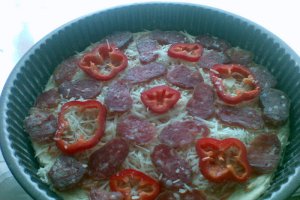 Pizza cu cascaval de oaie