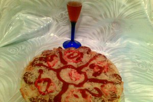 Pizza cu cascaval de oaie