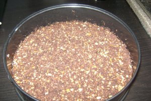 Tarta cu afine si mousse de ciocolata
