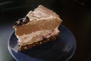 Tarta cu afine si mousse de ciocolata