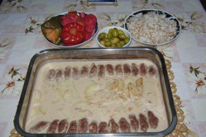 "Kofta bi tahini" - Chiftelute la cuptor cu sos de susan