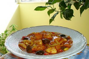 Pui cu porumb si curry