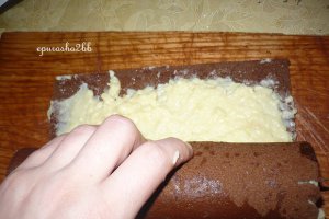 Rulada cu budinca de banane-ultrarapida!