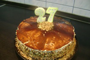 Tort cu mousse de cafea si ciocolata