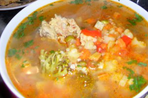 Ciorba cu carne de porc
