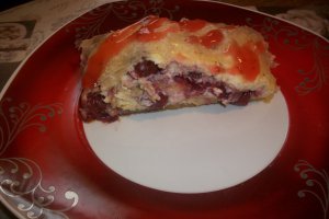 Strudel cu ricotta si cirese