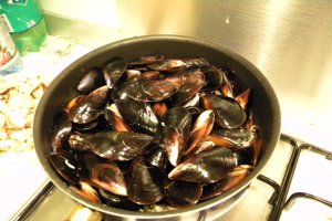 Scoici in sos de vin