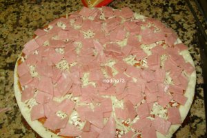 Pizza cu emmentaler si sunca
