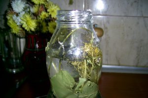 Pui aromat  pe sticla