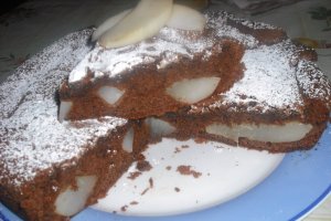 Tarta cu pere si ciocolata