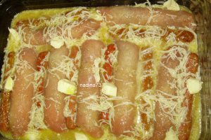 Carnaciori cu jamon imbracati si gratinatii