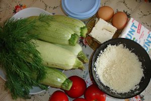 Barcute de dovlecei la cuptor