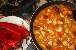 Pui cu legume si curry
