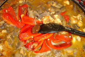 Pui cu legume si curry